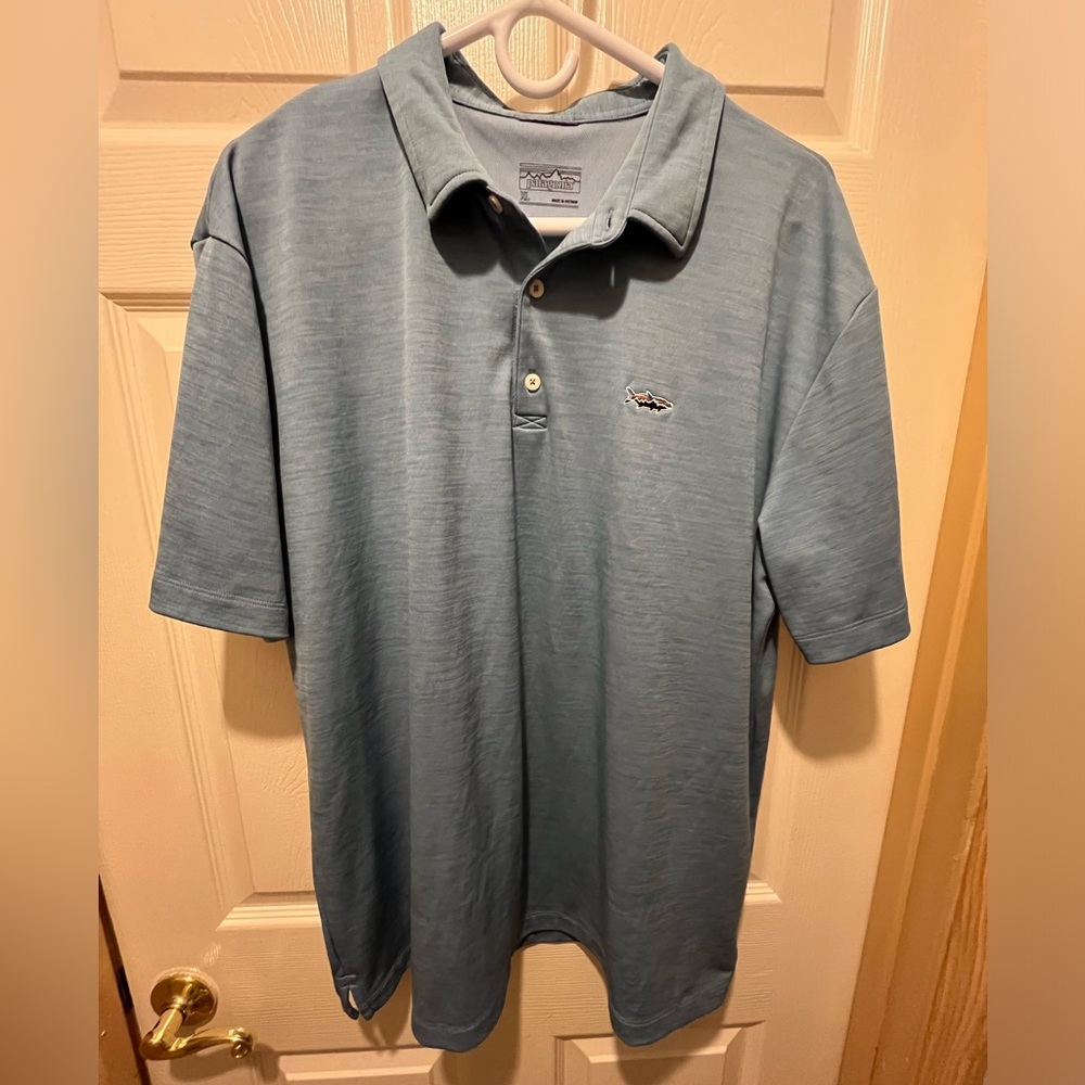 Patagonia Men’s Sunshade Polo - Tarpon Fitzroy, size XL